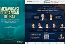 INDEF Beberkan Alarm Ekonomi 2026, Gejolak Global Dinilai Mulai Menekan Ketahanan Nasional Seminar Nasional Kajian Tengah Tahun 2026 bertema "Menavigasi Guncangan Global" yang digelar INDEF. (Dok. INDEF)
