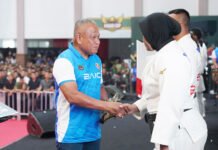 Kejurnas Judo Piala Kasad 2026 Cetak Rekor Baru, 1.424 Atlet Ramaikan Arena Kasad Jenderal TNI Maruli Simanjuntak menutup Kejurnas Judo Piala Kasad XVI Tahun 2026 di GOR Kartika, Cilodong, Depok. (Dok. Dispenad)