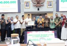 Komisi VIII DPR RI dan BWI Luncurkan WALI, Wakaf Uang Legislator Resmi Dimulai Peluncuran Program Wakaf Legislator Indonesia (WALI) oleh Badan Wakaf Indonesia dan Komisi VIII DPR RI di Gedung Parlemen, Jakarta. (Dok. BWI)