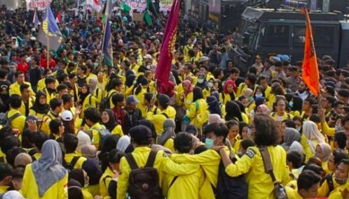 demo-ui Aksi demonstrasi mahasiswa yang dijadwalkan berlangsung pada Jumat (12/6/2026) diperkirakan berpotensi menimbulkan kepadatan lalu lintas di sejumlah ruas jalan utama. Foto: Istimewa