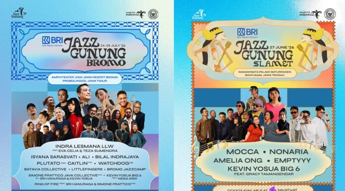 Jazz Gunung 2026 Buka Line Up Lengkap, Bromo dan Slamet Siapkan Panggung di Tengah Alam Flyer promosi BRI Jazz Gunung Series 2026. (Dok. Jazz Gunung Indonesia)