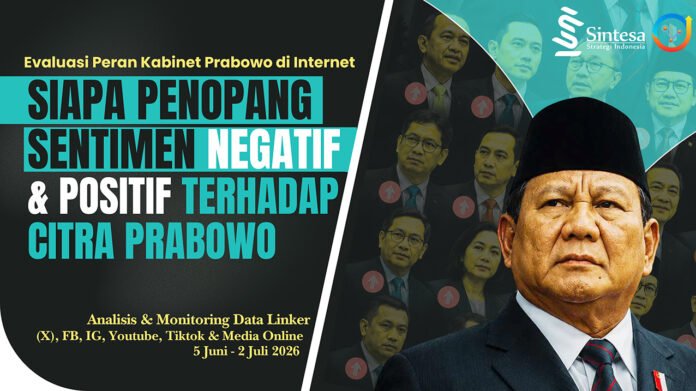 Cover rilis hasil penelitian Sintesa Strategi Indonesia (SSI) terkait evaluasi citra Presiden Prabowo di internet. (Dok. SSI)