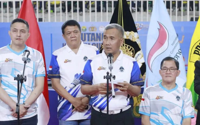 Pembukaan Kejuaraan Bulutangkis Kapolri Cup 2026 di GOR Universitas Negeri Jakarta (Dok. Humas Polri)