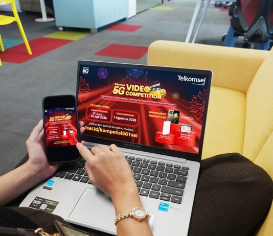 Telkomsel Buka Kompetisi Video 5G, Jakarta Jadi Panggung Cerita dari Sudut Pandang Pengguna Tampilan web Telkomsel 5G Video Competition sebagai wadah kreativitas pelanggan dalam membuat konten video. (Dok. Telkomsel)