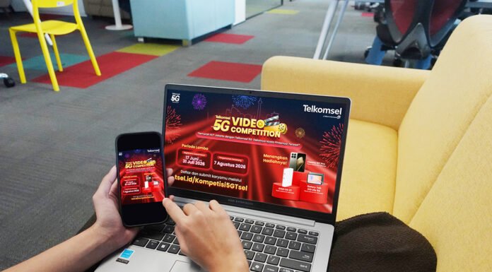 Telkomsel Buka Kompetisi Video 5G, Jakarta Jadi Panggung Cerita dari Sudut Pandang Pengguna Tampilan web Telkomsel 5G Video Competition sebagai wadah kreativitas pelanggan dalam membuat konten video. (Dok. Telkomsel)