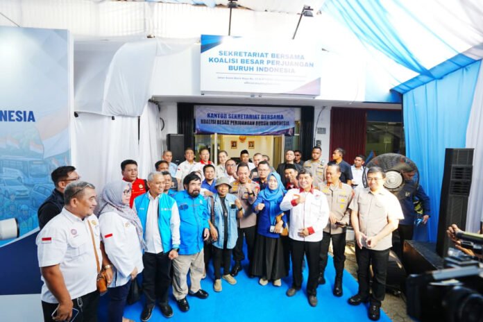Kapolri Hadiri Peresmian Sekretariat Bersama Koalisi Besar Buruh Indonesia di Jakarta (Dok. Polri)