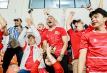 Jenal Mutaqin Nonton Langsung di Pakansari, Timnas Indonesia Hajar Kamboja 5-1 Wakil Wali Kota Bogor Jenal Mutaqin bersama Bupati Bogor Rudy Susmanto menyaksikan pertandingan Timnas Indonesia melawan Kamboja di Stadion Gelora Pakansari. (Dok. Pemkot Bogor)