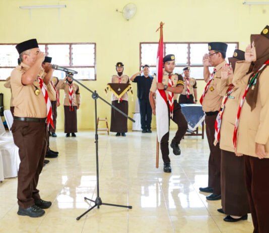 Pengurus Baru Kwarran Tanah Sareal Dilantik, Pramuka Diminta Tak Sekadar Seremonial Pelantikan dan pengukuhan pengurus Kwarran Tanah Sareal masa bakti 2026–2029 di Kota Bogor (dok. Pemkot Bogor)