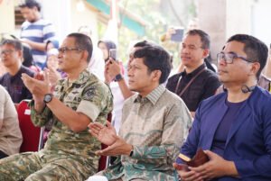 Zenal Abidin saat menghadiri peresmian Jembatan Garuda King Ago Batu Tapak di Kelurahan Pasir Jaya, Kota Bogor. Foto: Humpro