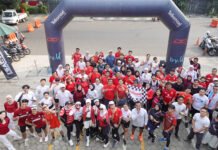 Telkomsel dan FITA Kumpulkan Komunitas Lari di Blok M, Sambut HUT ke-81 RI lewat JawaraFit Telkomsel dan FITA Gelar JawaraFit Running Road to Merdeka Run di Blok M, Jakarta Selatan. Foto: Telkomsel
