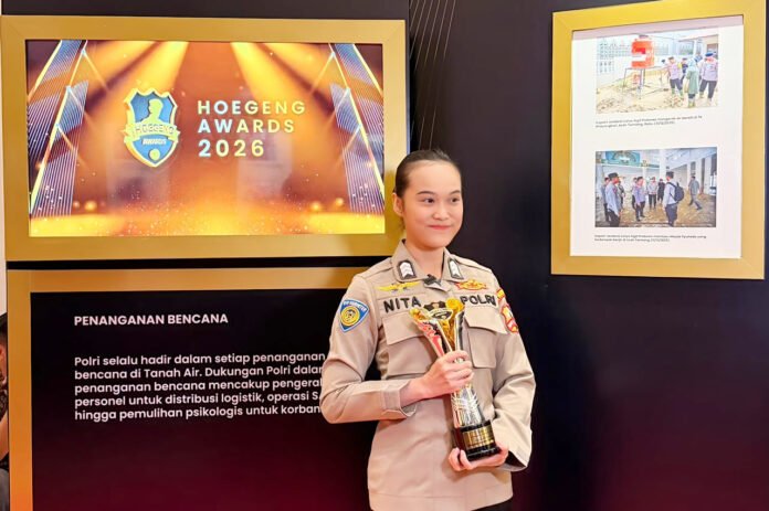 Brigadir Renita Rismayanti, penerima Hoegeng Awards 2026 kategori Polisi Inovatif atas kontribusi dalam digitalisasi data kriminal misi PBB. (Dok.Polri)