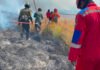 Karhutla Meluas di Gunung Bromo, Sekitar 60 Hektare Lahan Terbakar, Wisata Ditutup Sementara Petugas gabungan melakukan upaya pemadaman kebakaran hutan dan lahan di kawasan Taman Nasional Bromo Tengger Semeru, Jawa Timur. (Dok. BNPB)