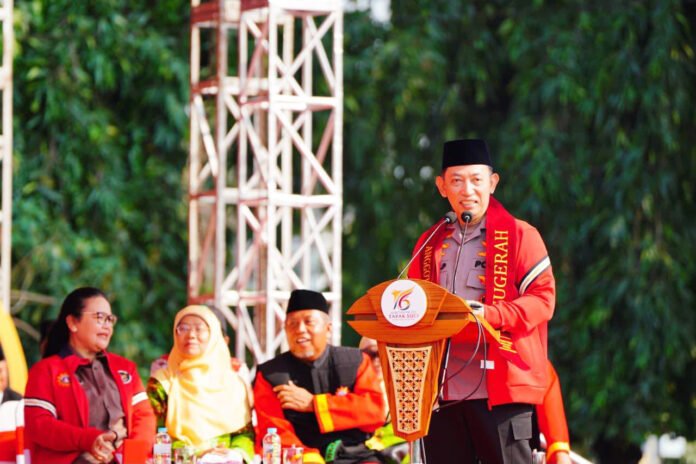 Pembukaan Muktamar XVI Tapak Suci Putera Muhammadiyah di Lapangan Pancasila, Simpang Lima, Semarang, Sabtu (8/8/2026). Foto: Polri Pembukaan Muktamar XVI Tapak Suci Putera Muhammadiyah di Lapangan Pancasila, Simpang Lima, Semarang, Sabtu (8/8/2026). Foto: Polri