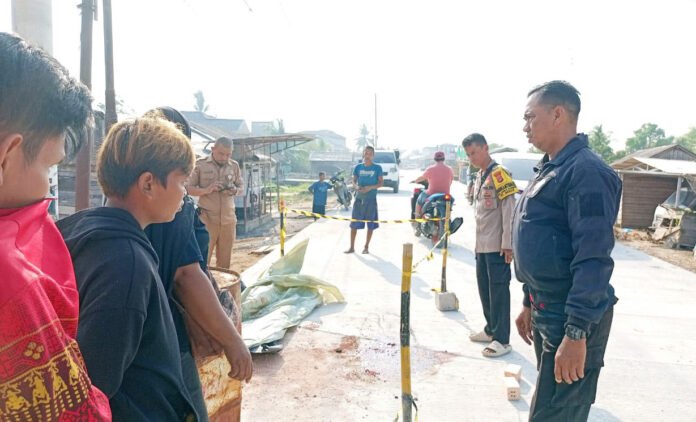 Tempat Kejadian Perkara Penembakan Perempuan di Mesuji. Foto: Polri