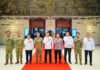 Kapolri Hadiri Pertemuan Pimpinan Negara di Mabes TNI AL, Bahas Kebersamaan Antar-Lembaga Kapolri Listyo Sigit bersama pimpinan lembaga negara dalam pertemuan di Mabes TNI AL, Cilangkap, Jakarta Timur. Foto: Polri