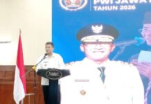 Konferprov PWI Jabar Usai, Erwan Setiawan Minta Wartawan Tinggalkan Kubu-kubuan Wakil Gubernur Jawa Barat Erwan Setiawan saat menutup Konferprov PWI Jabar 2026 di Bandung. Foto: PWI