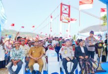 Kapolri Sebut 895 Jembatan Merah Putih Presisi Dibangun, Hubungkan Ribuan Desa Kapolri Listyo Sigit Prabowo menyampaikan keterangan terkait pembangunan Jembatan Merah Putih Presisi. Foto: Humas Polri