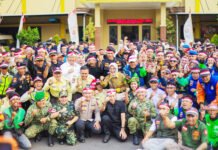 Apel Kebangsaan di Bogor: Hoaks hingga Narkoba Jadi Sasaran Komitmen Bersama Pemkot Bogor bersama Forkopimda dan masyarakat mengikuti Apel Kebangsaan Jaga Rawat Jawa Barat di Mapolresta Bogor Kota. Foto: Pemkot Bogor