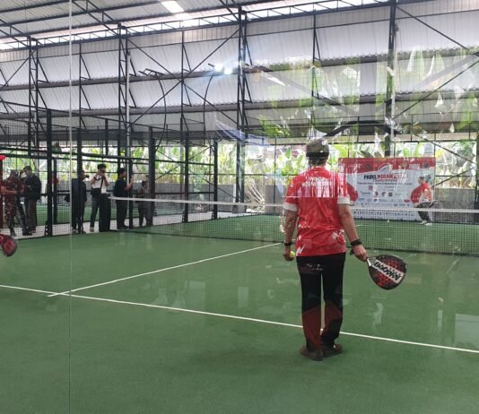 Padel Makin Ramai di Bogor, 46 Pasang Ramaikan Piala Sekjen Kemhan Peserta Padel Championship 2026 bertanding dalam rangkaian Festival Merah Putih di Raket Hour, Kota Bogor. Foto: Harnas.id