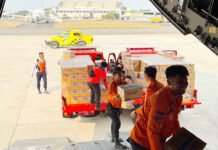 BNPB Kirim 40,5 Ton Bantuan ke NTT dalam Tiga Penerbangan, 710 Personel Dikerahkan Distribusi Bantuan Logistik BNPB untuk Korban Gempa NTT melalui Pangkalan Udara Halim Perdanakusuma Foto: BNPB