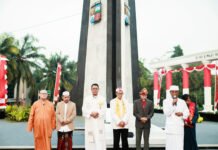 HUT ke-81 RI, Pemkot Bogor Gelar Doa Lintas Agama untuk NTT, Aceh dan Papua Doa Bersama Lintas Agama dalam Rangka HUT ke-81 RI di Tugu Kujang Bogor. Foto: Pemkot Bogor