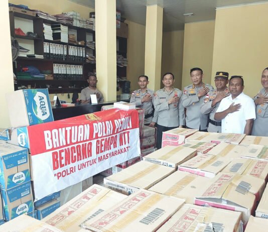 Tim K3I Polri Pantau Penanganan Gempa NTT, Bantuan Disalurkan ke Tujuh Kabupaten Tim K3I Stamaops Polri meninjau penanganan bencana gempa di Nusa Tenggara Timur. Foto: Polri