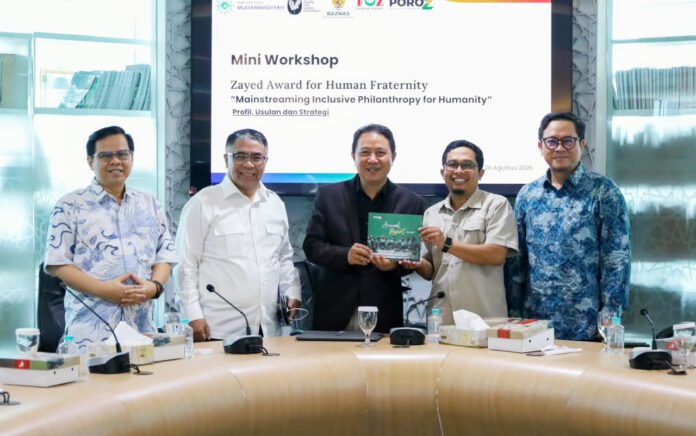 Diskusi Zayed Award for Human Fraternity 2027 di Gedung PP Muhammadiyah Jakarta. Foto: BAZNAS Diskusi Zayed Award for Human Fraternity 2027 di Gedung PP Muhammadiyah Jakarta. Foto: BAZNAS