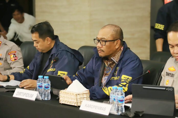 pengungkapan dugaan praktik perjudian di Sukoharjo oleh Bareskrim Polri. Foto: Polri