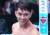 Bilal Hasan Tampil Kilat, Petarung Indonesia Raih Kontrak UFC di Contender Series Petarung Indonesia Bilal Hasan merayakan kemenangan setelah tampil di Dana White’s Contender Series. (Dok. UFC)
