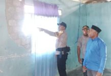 Gempa M 5,5 Guncang Halmahera Tengah, 15 Rumah dan Satu Fasilitas Kesehatan Rusak Rumah rusak akibat Gempa M 5,5 mengguncang Halmahera Tengah. Foto: Harnas.id