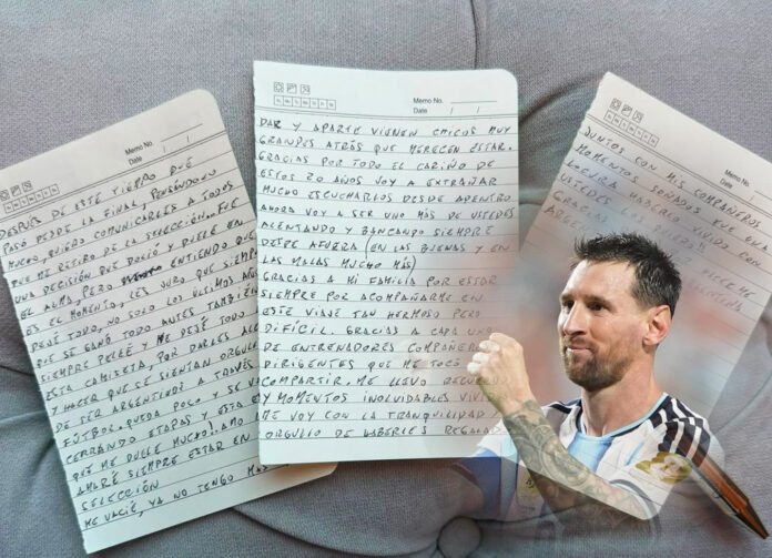Lionel Messi resmi mengumumkan pensiun dari Timnas Argentina setelah lebih dari dua dekade membela La Albiceleste. Foto: Tangkapan Layar IG Leomessi