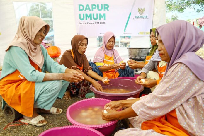 BAZNAS RI membuka pos layanan kemanusiaan untuk membantu penyintas gempa di sejumlah wilayah Nusa Tenggara Timur. Foto: Baznas
