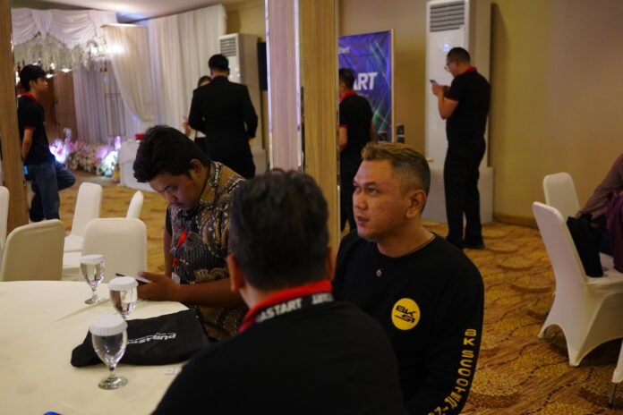 BKSI BK Scooter Indonesia (BKSI) turut hadir dalam acara apresiasi mitra DURASTART Indonesia di Ballroom Hotel Gloria Suites Jakarta, Sabtu (29/8/2026). Foto: Harnas.id