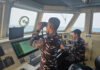 Hari Ketiga Pencarian KM Arupadatu 1, Polri Sisir 2.483 NM² Perairan Selat Sunda KP Sanjaya-7017 Polri dan KN SAR Tetuka melakukan penyisiran perairan Selat Sunda dalam pencarian KM Arupadatu 1. Foto: Istimewa
