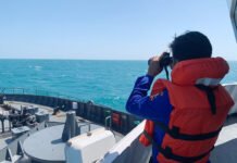 Gelombang 2,5 Meter, Kapal Polri Tetap Sisir Laut Cari Korban KM Virgo Kapal Polri Menyisir Perairan dalam Operasi Pencarian Korban KM Virgo Transport 8. Foto: Polri
