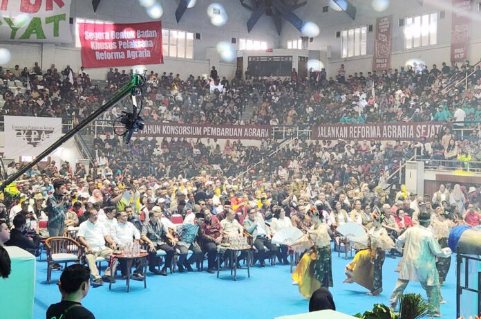 Pembukaan Hari Tani Nasional 2026 dan Munas IX KPA di Padepokan Silat IPSI, Jakarta Timur. Foto: Harnas.id