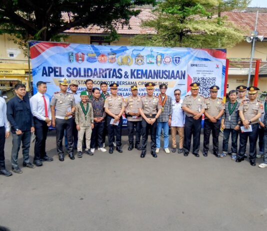 Polresta Bogor Kota dan Cipayung Plus Kolaborasi Galang Dana untuk Korban Karhutla