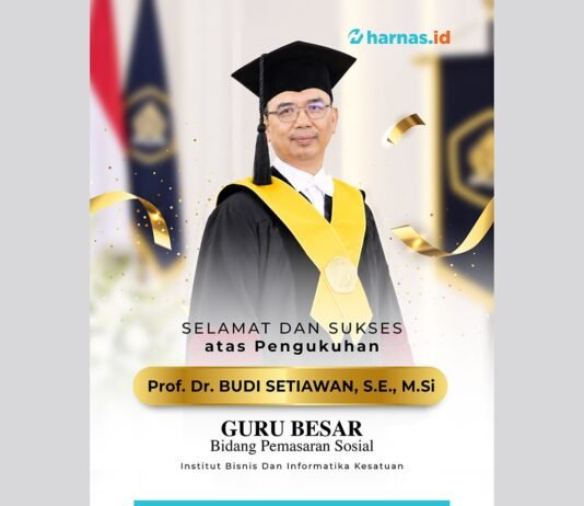 Dikukuhkan Jadi Guru Besar IBI Kesatuan, Prof. Budi Setiawan Soroti Tantangan Perubahan Perilaku Lingkungan Prof. Dr. Budi Setiawan, S.E., M.Si. Foto: Harnas.id