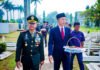 HUT Ke-81 TNI, Danrem 061/Suryakancana Pimpin Ziarah Nasional di TMP Dreded Bogor Danrem 061/Suryakancana Brigjen TNI Thomas Rajunio memimpin Ziarah Nasional HUT ke-81 TNI di TMP Dreded Bogor. Foto: Pemkot Bogor