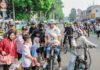 CFD Jalan Sudirman Bogor Tetap Berjalan, Jemaat Gereja Dapat Akses Khusus Wakil Wali Kota Bogor Jenal Mutaqin memantau pelaksanaan CFD di Jalan Sudirman. Foto: Pemkot Bogor