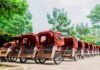 160 Becak Listrik Dibagikan di Kota Bogor, Pengayuh Lansia Diminta Patuhi Jalur Operasional Penyerahan 160 unit becak listrik kepada pengayuh becak di Kota Bogor. Foto: Pemkot Bogor