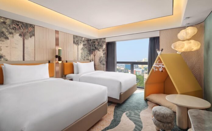 Sari Pacific Jakarta menghadirkan tipe kamar Sari Premium dan Grand Sari Premium serta fasilitas gym dan spa baru sebagai bagian dari proses restorasi hotel. Foto: Harnas.id