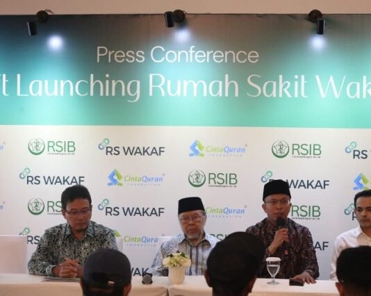 Program Rumah Sakit Wakaf Targetkan Penghimpunan Dana Rp231 Miliar untuk Perluas Akses Kesehatan Umat Suasana peluncuran Program Rumah Sakit Wakaf oleh Cinta Quran Foundation (CQF) dan Rumah Sakit Islam Bogor (RSIB) di The Tribrata, Dharmawangsa, Jakarta. Foto: Harnas.id/ Istimewa